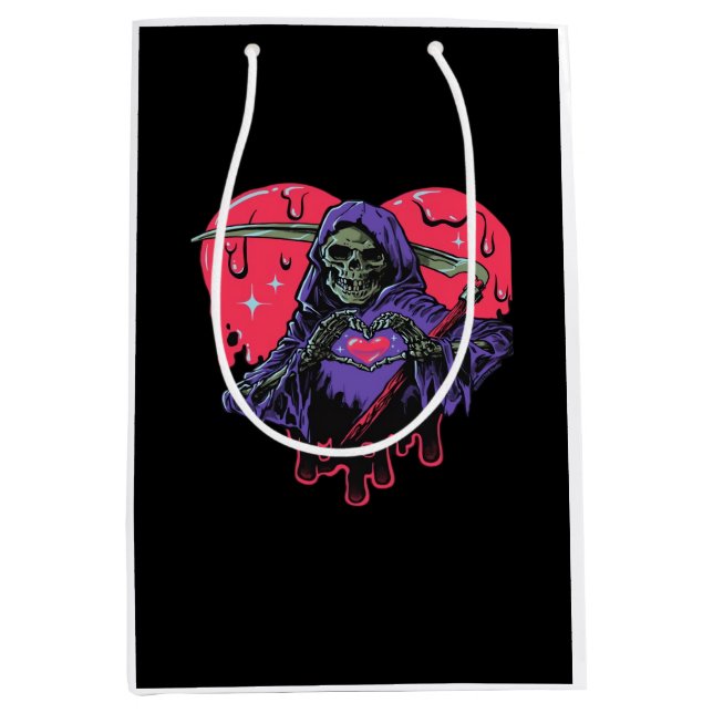 Bolsa De Regalo Mediana Heart Hands Reaper Classic (Anverso)