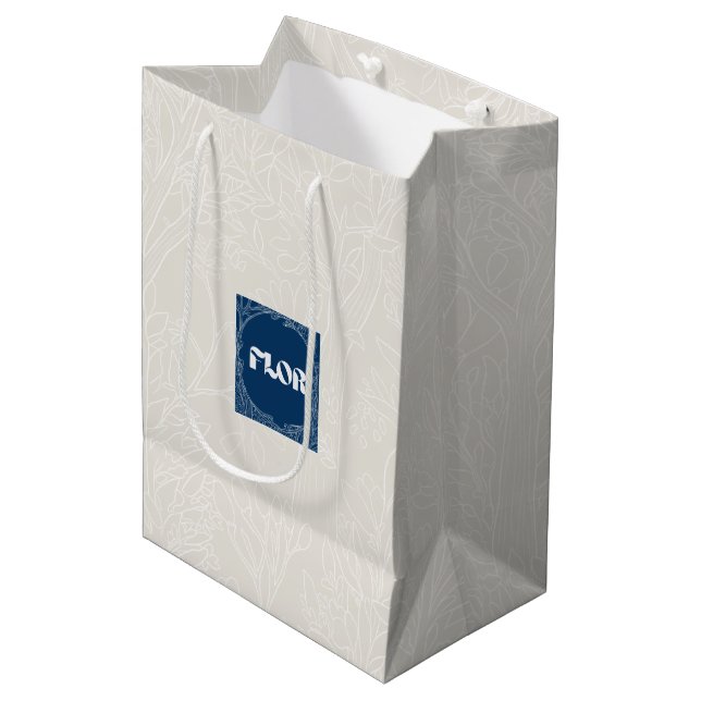 Bolsa De Regalo Mediana Heaven Ivory Florist Gift Bag (Angulo Anverso)