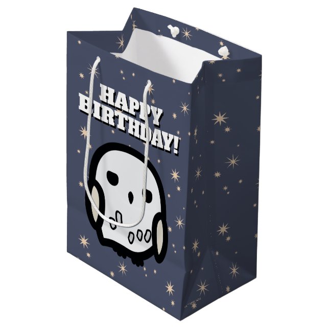 Bolsa De Regalo Mediana Hedwig Cartoon Character Art (Angulo Anverso)