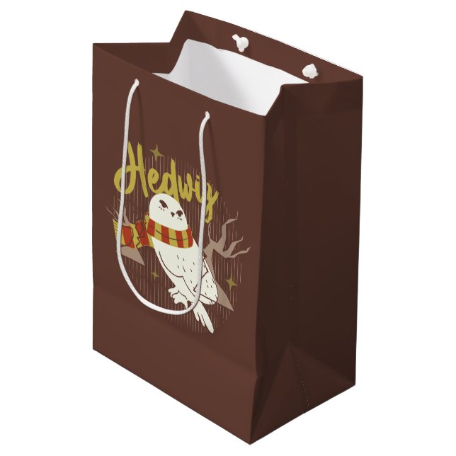 Bolsa De Regalo Mediana Hedwig Whimsical Forest Drawing (Angulo Anverso)