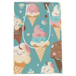 Bolsa De Regalo Mediana Helado colorido lindo
