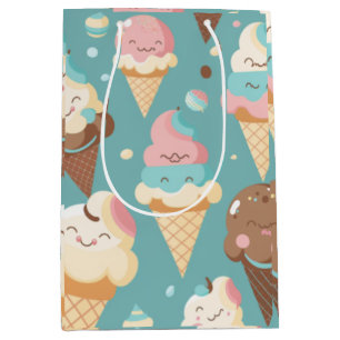 Bolsa De Regalo Mediana Helado colorido lindo