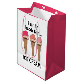 Bolsa De Regalo Mediana Helado Sólo Busco Helado