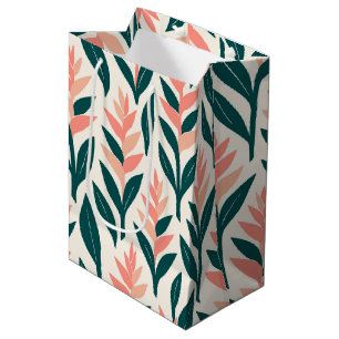 Bolsa De Regalo Mediana heliconia de estampado hawaiano