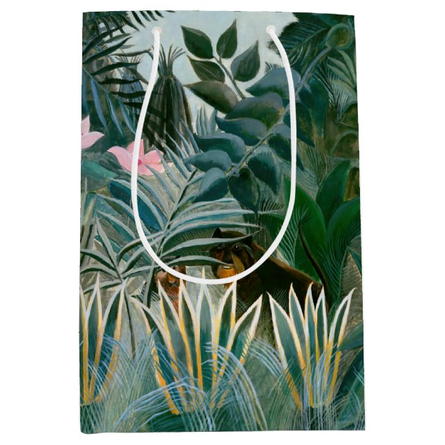 Bolsa De Regalo Mediana Henri Rousseau - La jungla ecuatorial (Anverso)