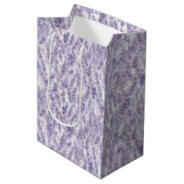 Bolsa De Regalo Mediana Hermosas Flores Lavanda Despedida de Soltera  