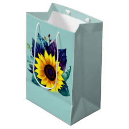 Bolsa De Regalo Mediana Hermoso Sunflower