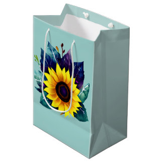 Bolsa De Regalo Mediana Hermoso Sunflower