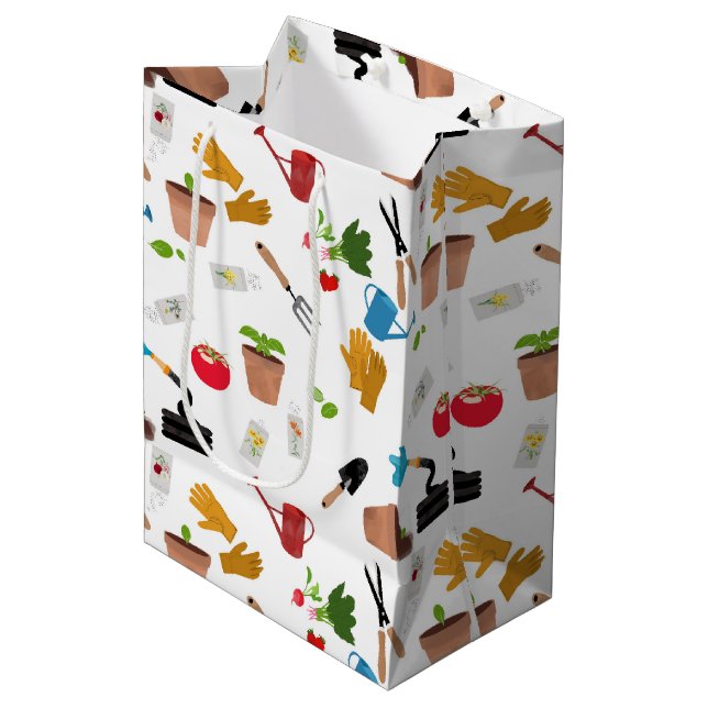 Bolsa De Regalo Mediana Herramientas de jardinería Planta Jardinería Patró (Angulo Anverso)