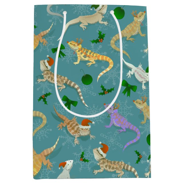 Bolsa De Regalo Mediana Hielo feriado Dragon Morph Beart (Anverso)