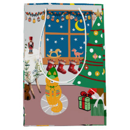 Bolsa De Regalo Mediana Hogar para el Ilustracion de vacaciones