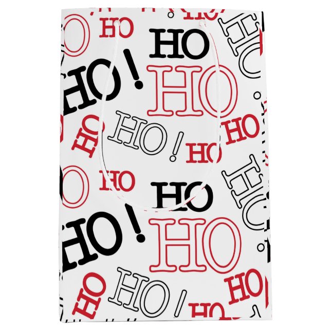 Bolsa De Regalo Mediana HoHoHo (Anverso)