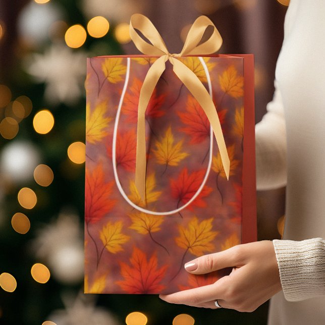 Bolsa De Regalo Mediana Hojas de cascada rusticas para caídas - Foliage de (Subido por el creador)