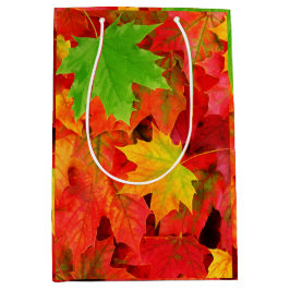 Bolsa De Regalo Mediana Hojas de otoño
