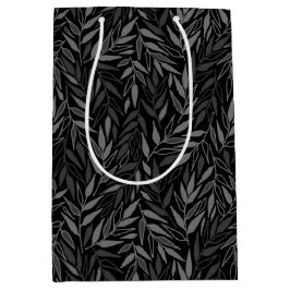 Bolsa De Regalo Mediana Hojas de peluca.