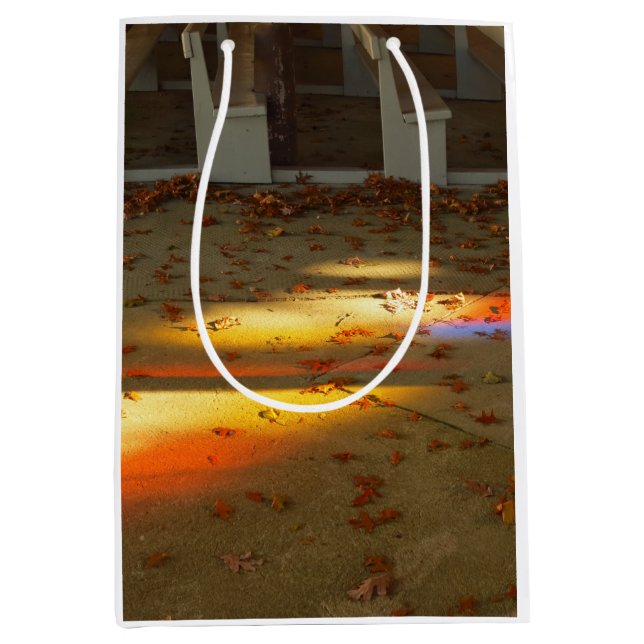 Bolsa De Regalo Mediana Hojas de tabernáculo y luz - Viñedo de Martha (Anverso)