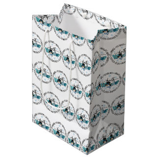 Bolsa De Regalo Mediana Hola Muñeco de Nieve de Invierno