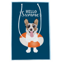Hola verano Corgi Beach Dog