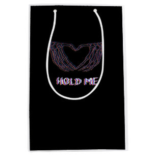 Bolsa De Regalo Mediana Hold Me Classic - Skeleton Hand Heart