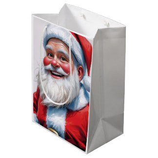 Bolsa De Regalo Mediana Holiday Blessings Santa Christmas Gift Bags