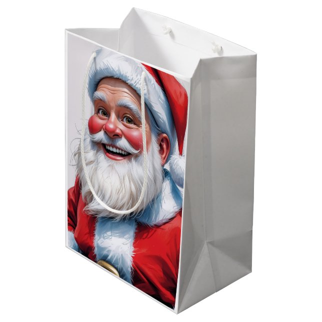 Bolsa De Regalo Mediana Holiday Blessings Santa Christmas Gift Bags (Angulo reverso)