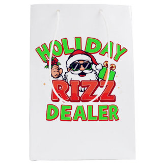 Bolsa De Regalo Mediana Holiday Rizz Dealer gen alpha meme Christmas