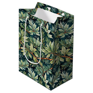 Bolsa De Regalo Mediana Holly, Spruce, Snow Green