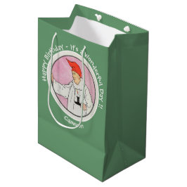 Bolsa De Regalo Mediana Hombre en la luna: productos de la fiesta de cumpl