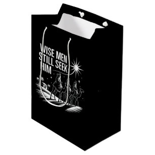 Bolsa De Regalo Mediana Hombres sabios todavía lo buscan Jesús Navidad cri