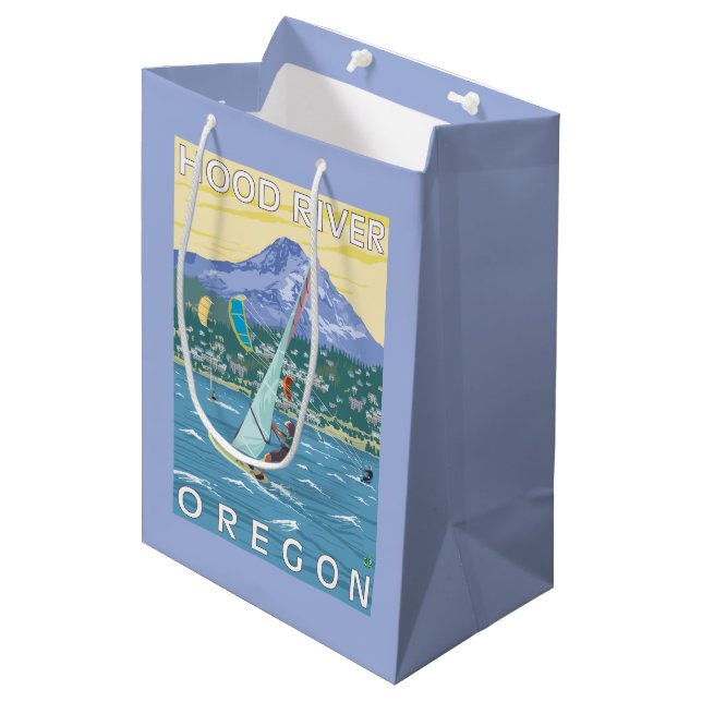 Bolsa De Regalo Mediana Hood River, personas que practica surf de ORWind y (Angulo Anverso)
