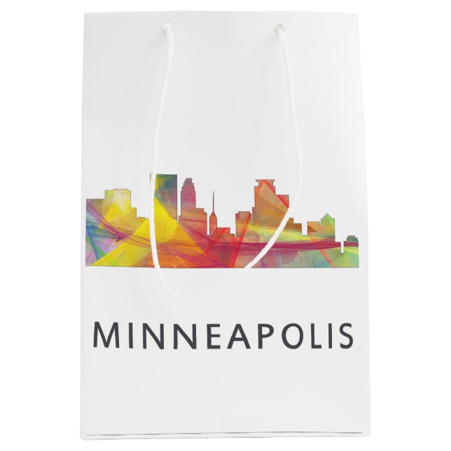 BOLSA DE REGALO MEDIANA HORIZONTE WB1 DE MINNEAPOLIS, MINNESOTA - (Anverso)