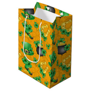 BOLSA DE REGALO MEDIANA HORSHORAS VERDES DE VERDE VERGÜENZA EN EL IRLANDA 