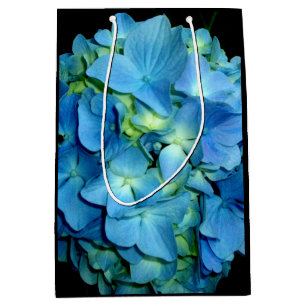 Bolsa De Regalo Mediana Hortensia Azul