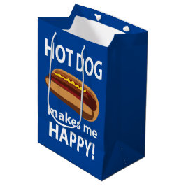Bolsa De Regalo Mediana Hot Dog Me Hace Feliz Hot Dog