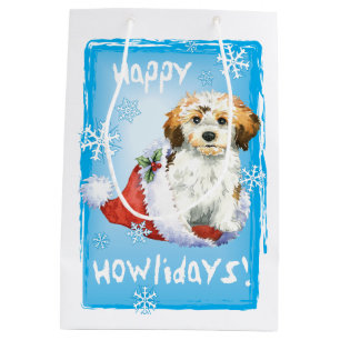 Bolsa De Regalo Mediana Howlidays feliz Havanese