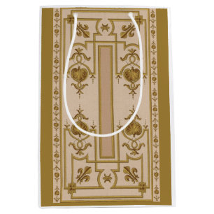 Bolsa De Regalo Mediana huella barroca dorada opulenta