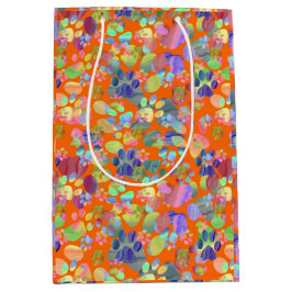 Bolsa De Regalo Mediana Huellas por todas partes