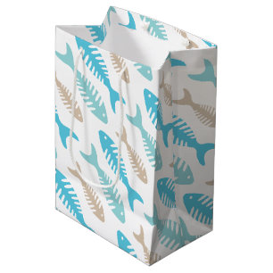 Bolsa De Regalo Mediana Hueso de pescados