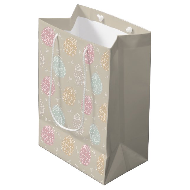 Bolsa De Regalo Mediana Huevo de Pascua Cute Pastel (Angulo Anverso)
