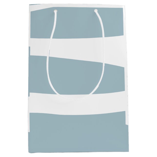 Bolsa De Regalo Mediana Huevo de pato y abstracto en blanco (Anverso)