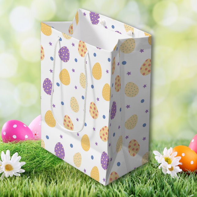 Bolsa De Regalo Mediana Huevos de Pascua Multicolores (Multicolored Easter Eggs Medium Gift Bag)