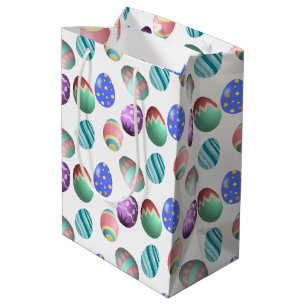 Bolsa De Regalo Mediana Huevos de Pascua Pastel Coloridos y Decorados