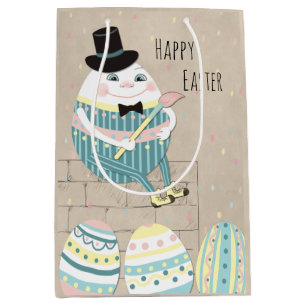 Bolsa De Regalo Mediana Huevos de Pascua y Humpty Dumpty