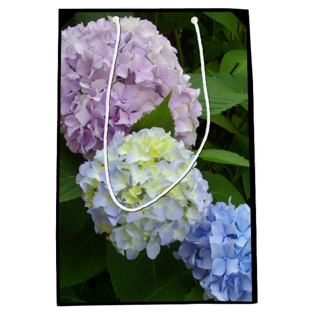 Bolsa De Regalo Mediana Hydrangeas (Anverso)