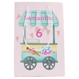 Bolsa De Regalo Mediana Ice Cream Gift Bag, Samantha Birthday Present Bag