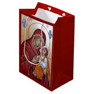 Bolsa De Regalo Mediana Icono Estilo Bizantino De Santa María Teotokos