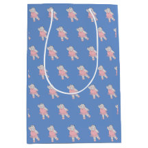 illusima Ballerina Hippo Pattern Blue