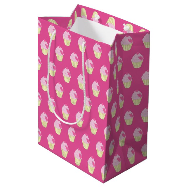 Bolsa De Regalo Mediana illusima rosa (Angulo reverso)