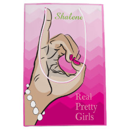 Bolsa De Regalo Mediana Ilustracion femenino de la vida de la hermandad de