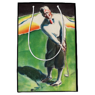 Bolsa De Regalo Mediana Impresión de golf 1934